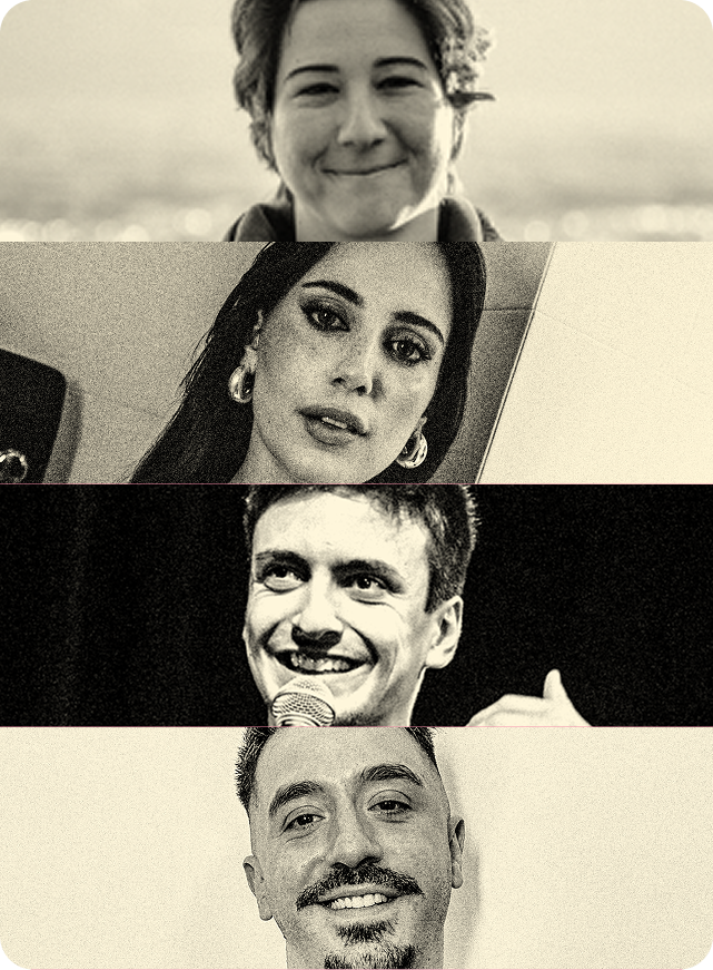Luana do Bem, Joana Miranda, Carlos Contente e Mário Falcão